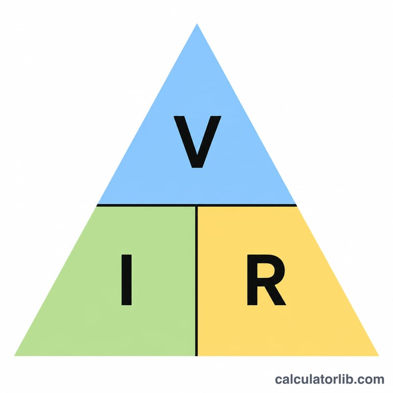 VIR 三角形，V 在上方，I 和 R 在下方