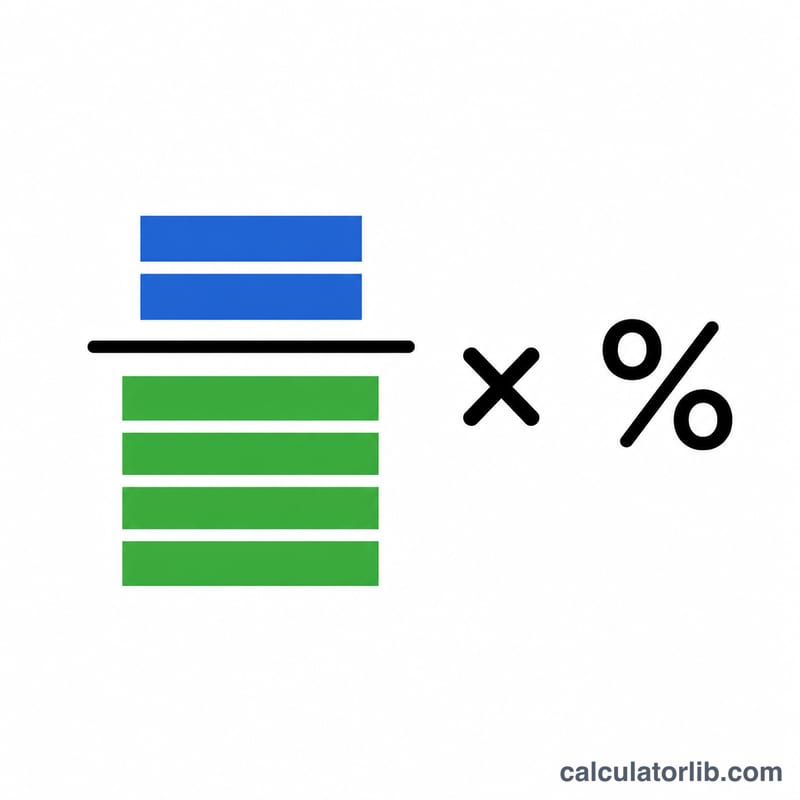 Fraction diagram of number below over total times one hundred
