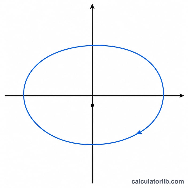 Retrato de fase en bucle cerrado de poblaciones de depredadores frente a presas con un punto de equilibrio central