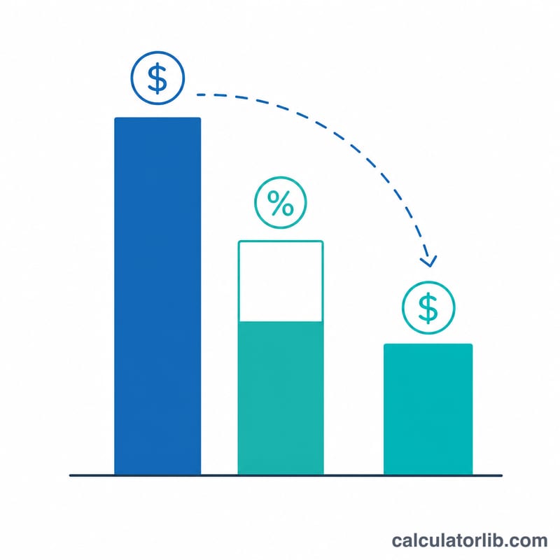 Bar comparison of three hotel metrics: ADR, occupancy, and resulting RevPAR