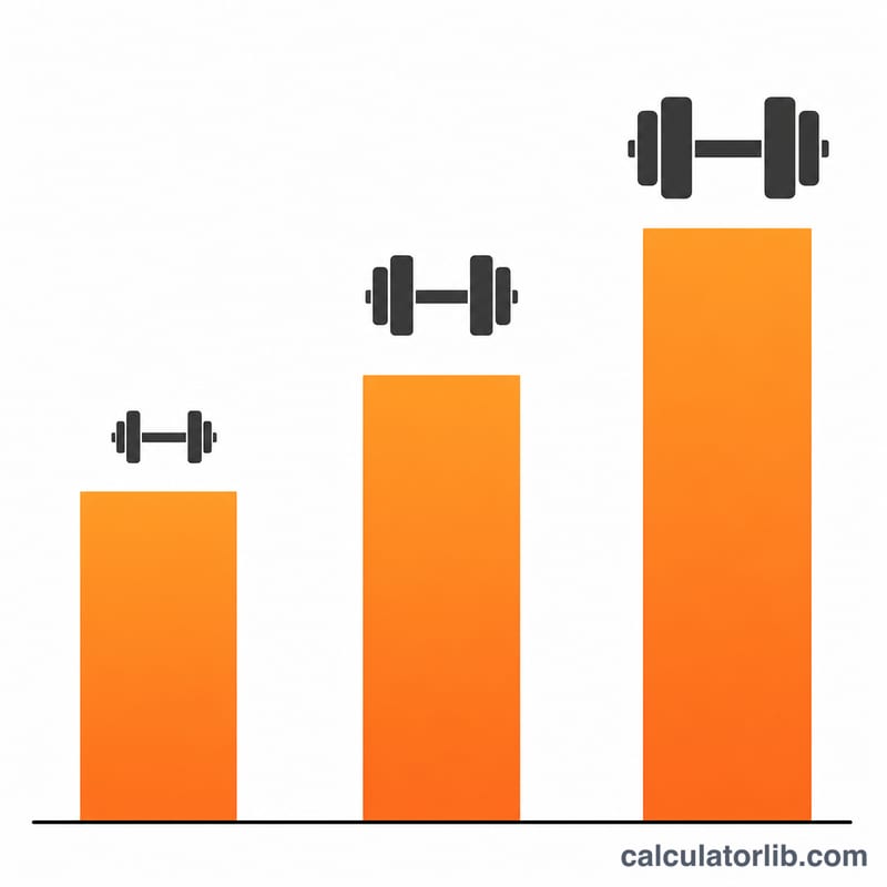 Bar chart of light, moderate and vigorous lifting MET values