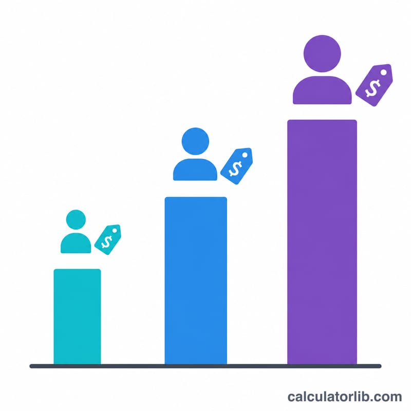 Bar chart showing higher sponsored post prices for larger influencer audiences