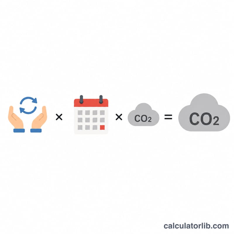 Sơ đồ phẳng thể hiện số lần dùng mỗi ngày nhân số ngày nhân CO2 mỗi lần sấy bằng tổng CO2