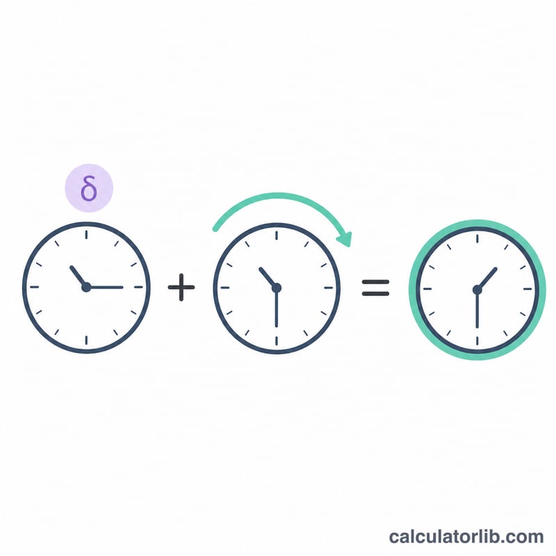 Equation diagram adding last wake time and wake window to get next nap time