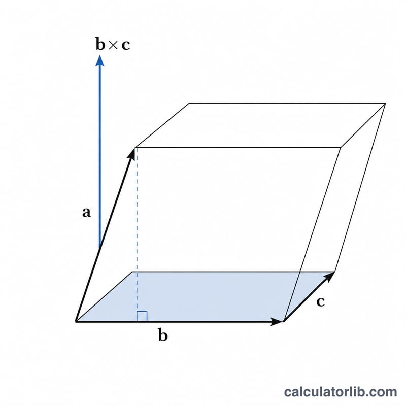 Geometric meaning of the scalar triple product as volume