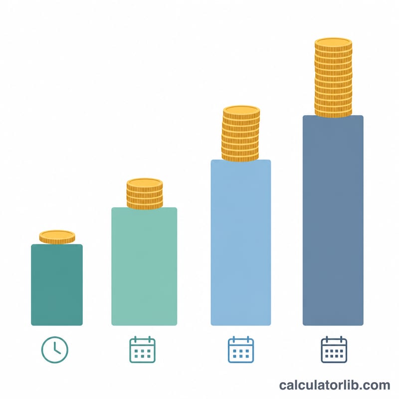 Ascending bar chart of cigarette costs over day, week, month and year