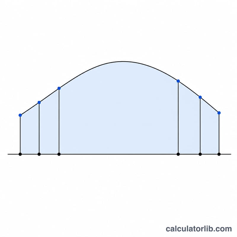 Curve f(x) over [-1,1] approximated by weighted samples at Gauss-Lobatto nodes including the endpoints