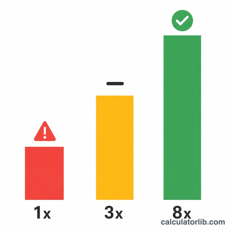 Diagramme à barres comparant des ratios TIE faibles, modérés et élevés