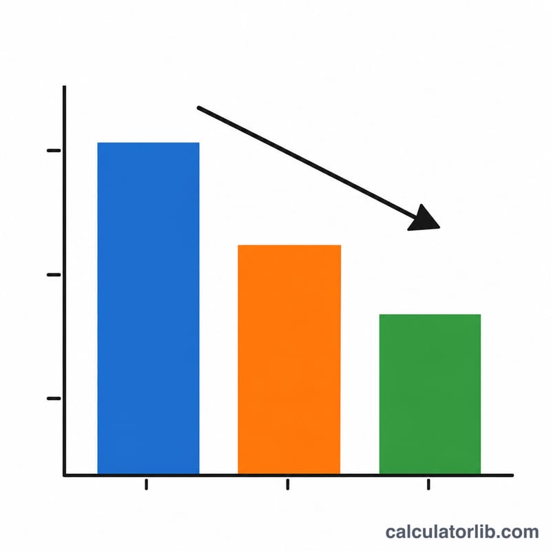 Bar chart of estimated file size at three compression factors