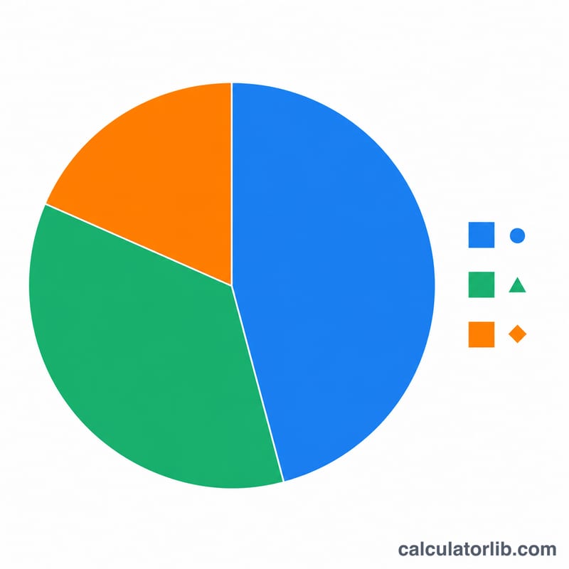 Pie chart breaking a selling price into variable cost, fixed cost per unit, and net profit