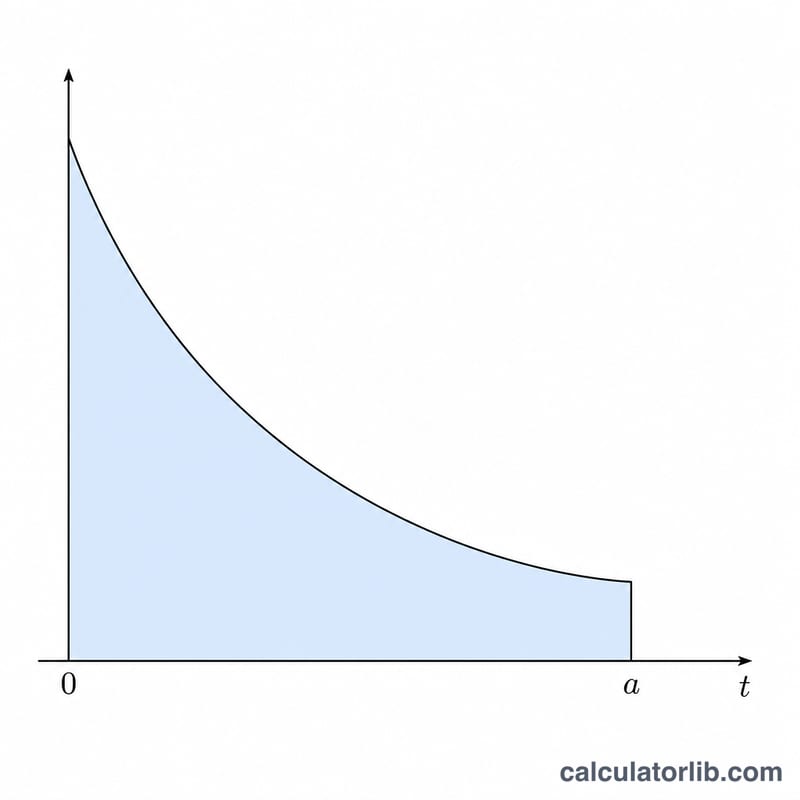 Plot of the Owen's T integrand showing area under the curve from 0 to a
