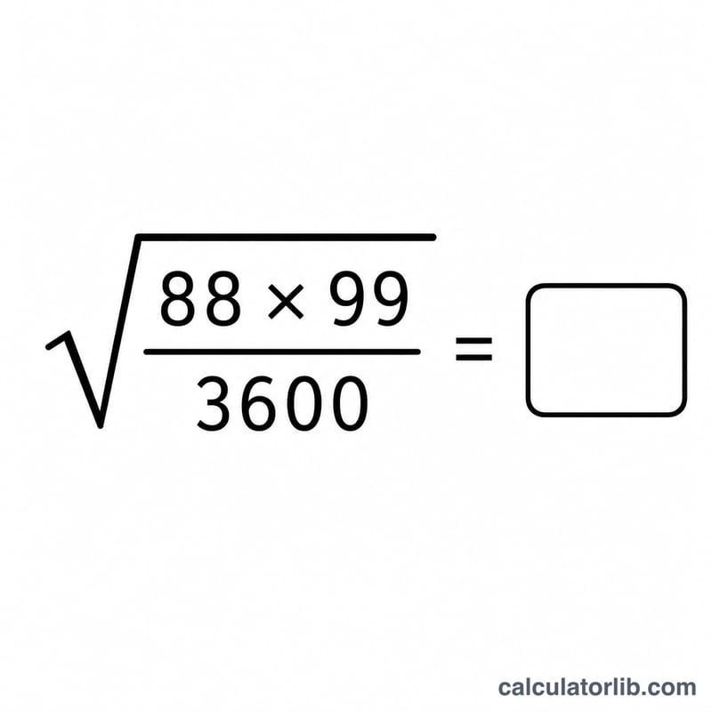 Worked example showing example height and weight values plugged into the Mosteller formula