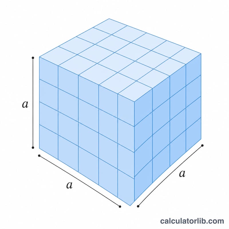Cube with one-meter edges illustrating a cubic meter equals one thousand liters