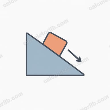 Kinetic Friction Incline Acceleration Calculator