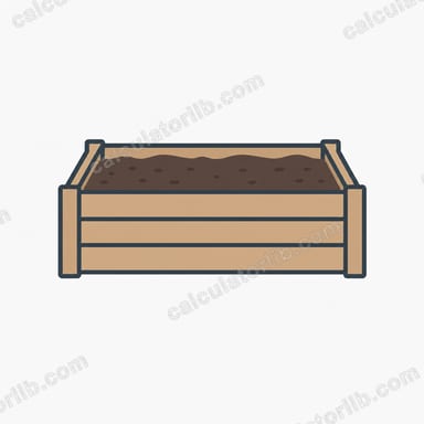 Rectangular Raised Garden Bed Soil Calculator