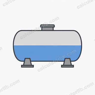 Volume of a Partially Filled Horizontal Cylinder