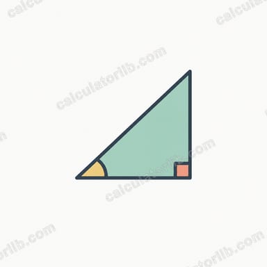 Right Triangle Base and Hypotenuse from Angle and Height Calculator