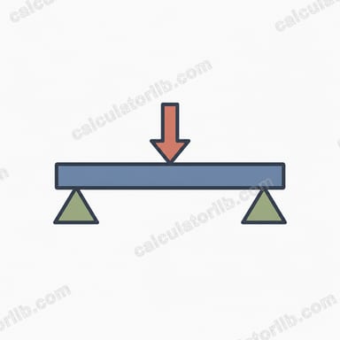 Two-Support Beam Reaction Calculator