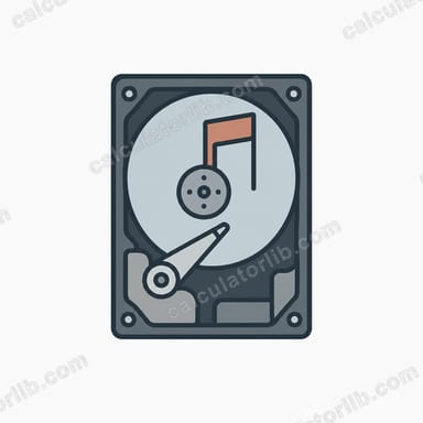 Audio File Size Calculator