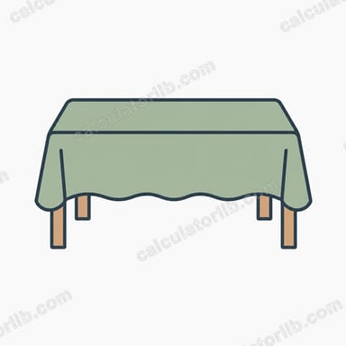 Rectangular Tablecloth Size Calculator