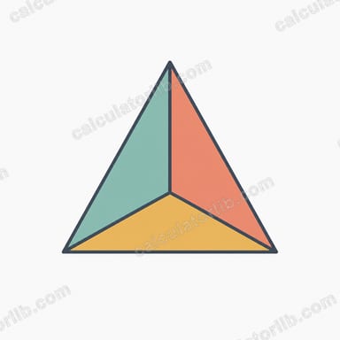 Triangular Pyramid (Tetrahedron) Surface Area Calculator