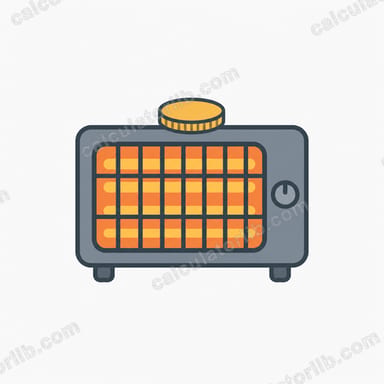 Space Heater Running Cost Calculator