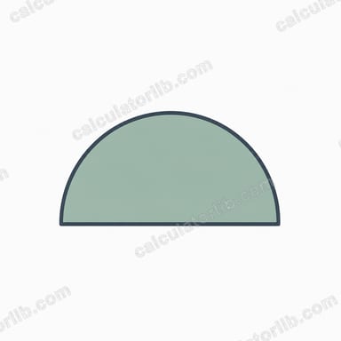 Area of a Semicircle Calculator