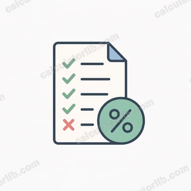 Test Score Percentage Calculator