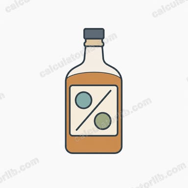 अल्कोहल प्रूफ को प्रतिशत (ABV) में बदलें