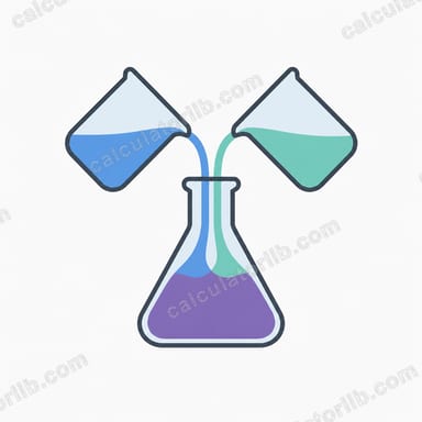 Final Concentration After Mixing Two Solutions Calculator