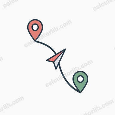 حاسبة الاتجاه بين نقطتين