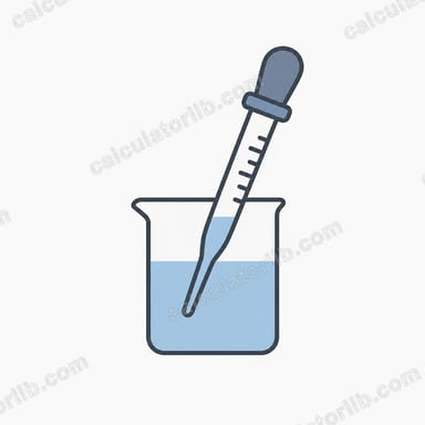 Stock Volume Needed Calculator (V1 = C2V2 / C1)