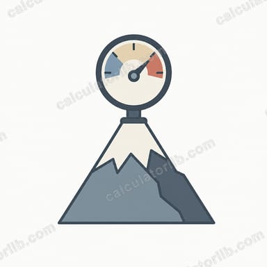 Altitude to Air Pressure Calculator