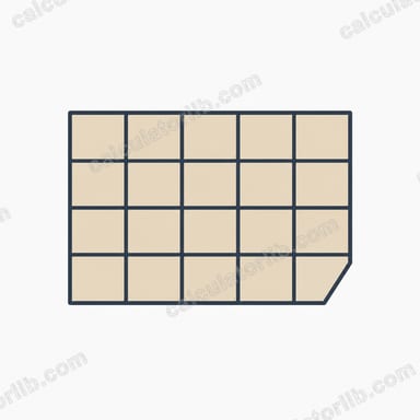 Number of Tiles to Cover a Rectangle Calculator