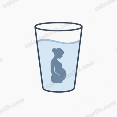 Pregnancy Water Intake Calculator