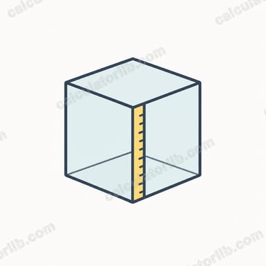 Cube Edge Length and Surface Area from Volume Calculator
