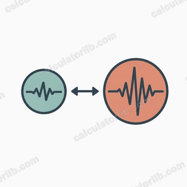 Earthquake Magnitude Difference & Energy Ratio Comparison Calculator