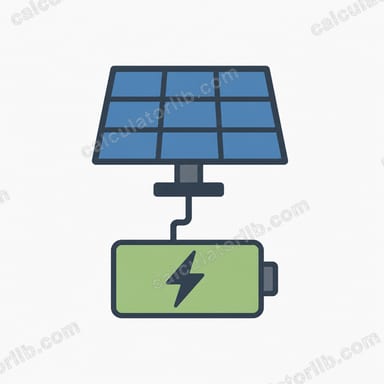 Solar Battery Bank Size Calculator