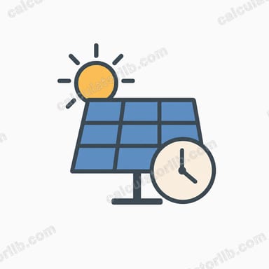 Solar Panel Battery Charge Time Calculator