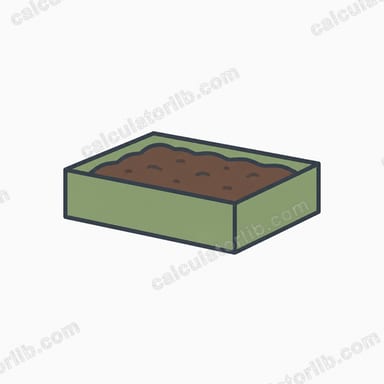 Topsoil Volume for a Rectangular Bed Calculator