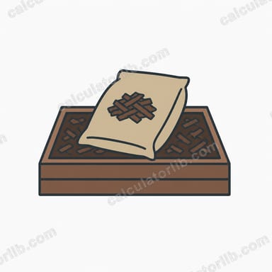 Mulch Bags for a Rectangular Bed Calculator
