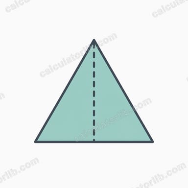 Area of Isosceles Triangle from Base and Equal Sides